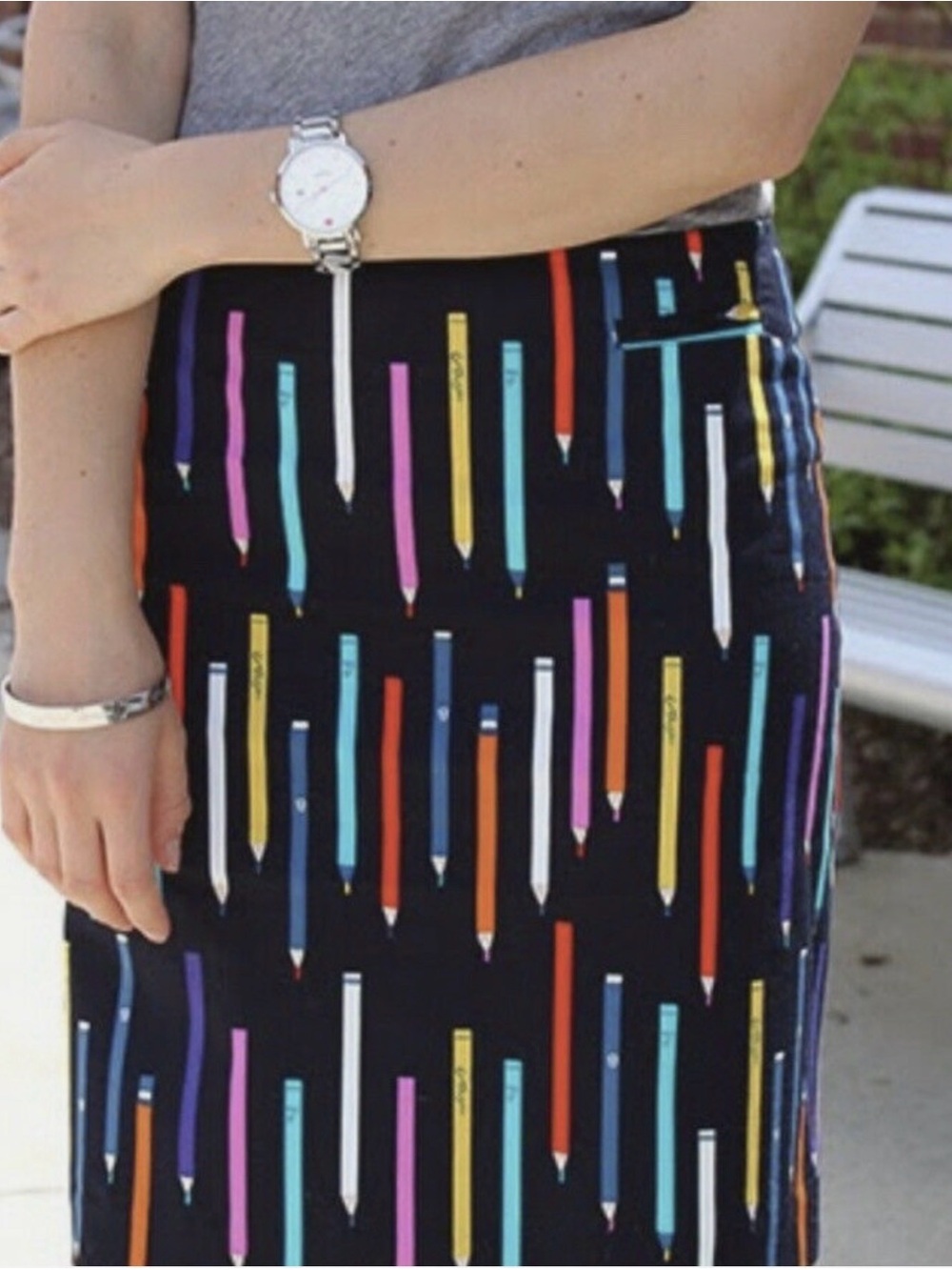 ✏️ NEW Anthropologie Elevenses Rare Archival No. 2 Pencil Skirt ✏️ - Picture 9 of 11